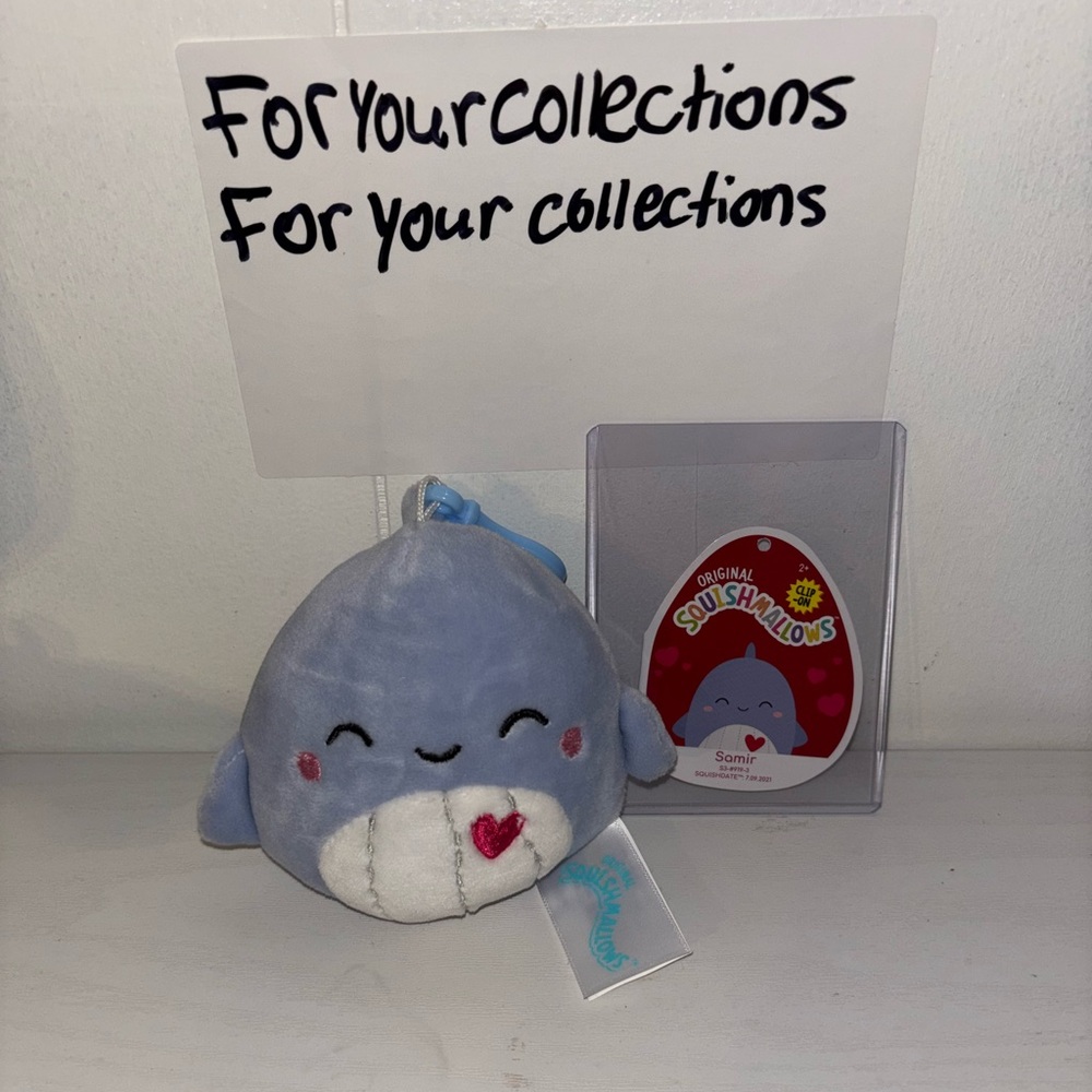 Squishmallows Light Blue Plush with Heart Detail